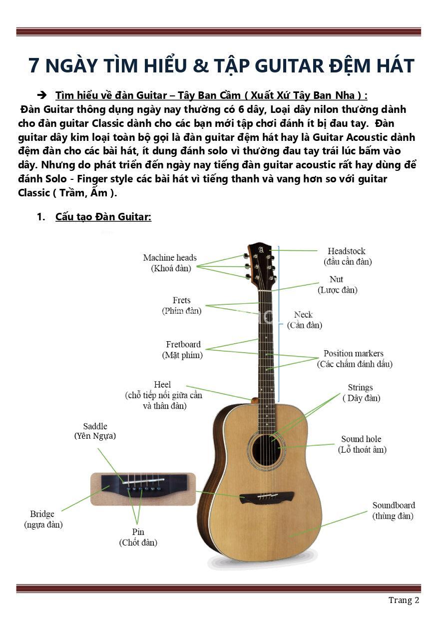 Hướng Dẫn Chơi Guitar Acoustic Cho Người Mới Bắt Đầu - dammeamnhac.io.vn